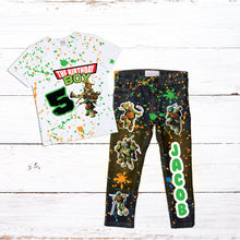 Load image into Gallery viewer, Kid's Denim Birthday Outfit Custom