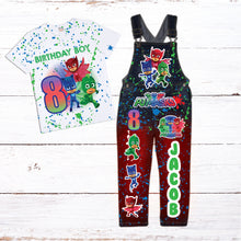 Load image into Gallery viewer, Kid's Denim Birthday Outfit Custom
