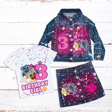 Load image into Gallery viewer, Kid's Denim Birthday Outfit Custom