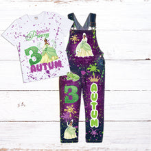 Load image into Gallery viewer, Kid's Denim Birthday Outfit Custom