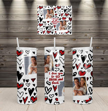 Load image into Gallery viewer, 20oz Custom Valentine's Day Tumbler - Holiday Items
