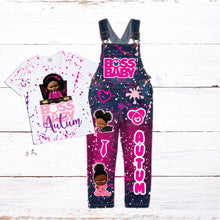 Load image into Gallery viewer, Kid's Denim Birthday Outfit Custom
