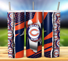 Load image into Gallery viewer, Team Football Tumbler - Various Designs
