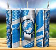 Load image into Gallery viewer, Team Football Tumbler - Various Designs
