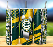 Load image into Gallery viewer, Team Football Tumbler - Various Designs
