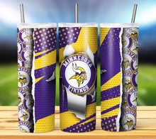 Load image into Gallery viewer, Team Football Tumbler - Various Designs
