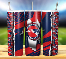 Load image into Gallery viewer, Team Football Tumbler - Various Designs
