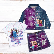 Load image into Gallery viewer, Kid's Denim Birthday Outfit Custom
