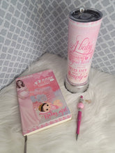 Load image into Gallery viewer, Pregnancy Journal Set It's A Girl, Journal, Tumbler, Pen, Sublimation
